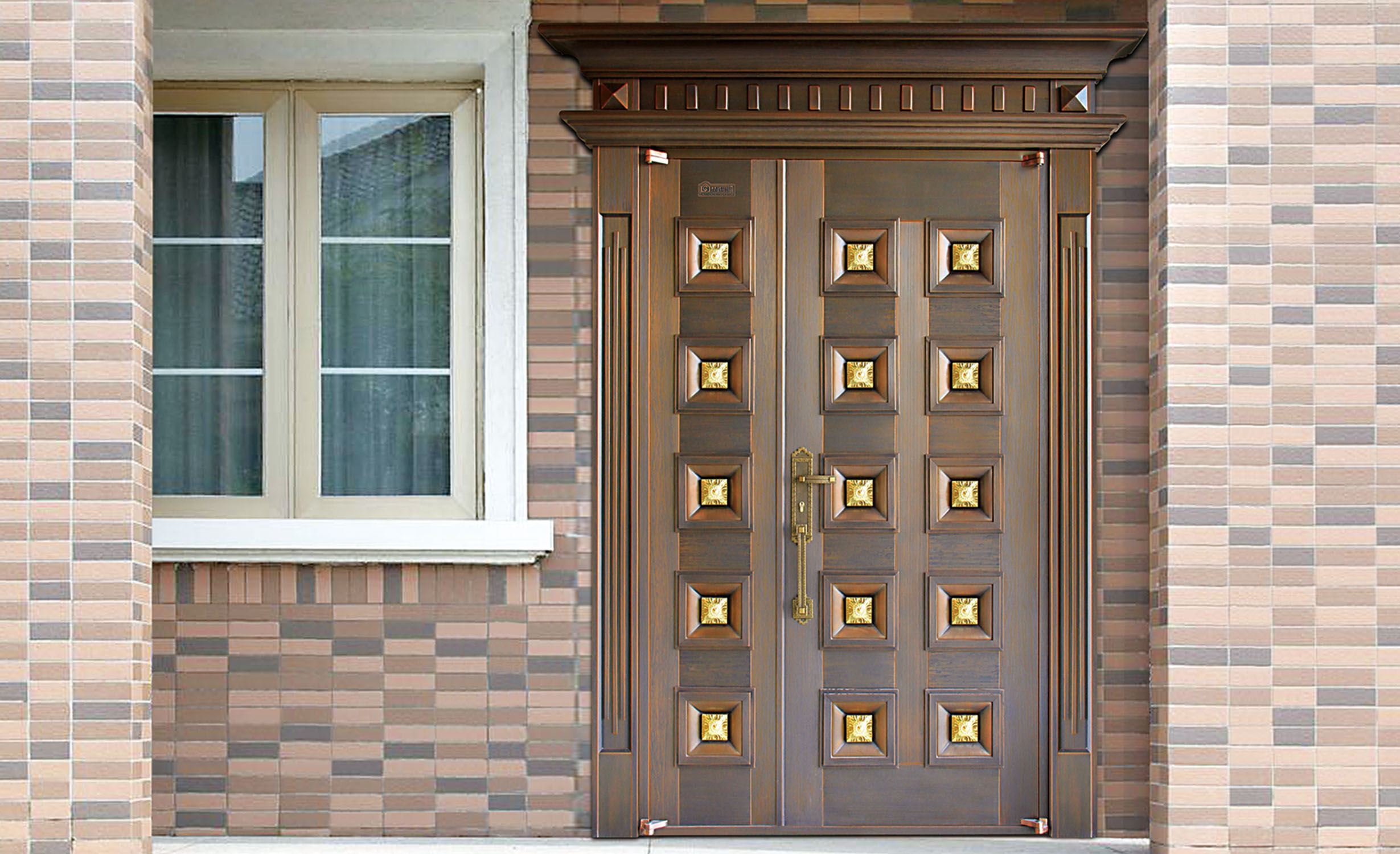 M026霸王別姬,子母銅門(mén),銅門(mén)子母門(mén),室外門(mén)