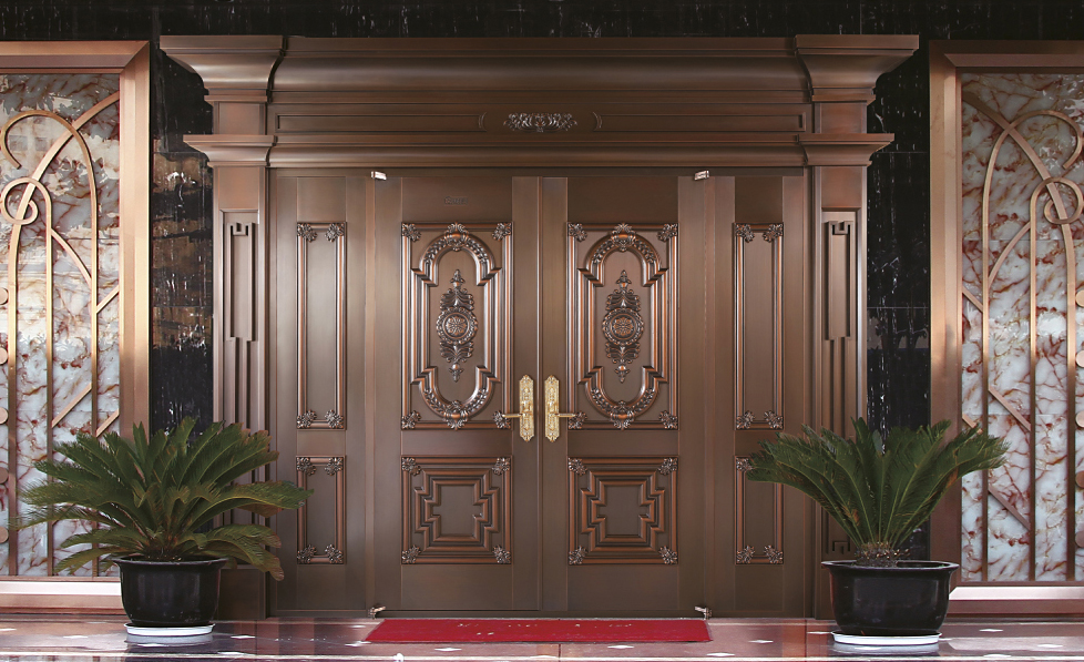 L007亞歷山大,別墅銅門(mén),豪華銅門(mén),四開(kāi)銅門(mén)